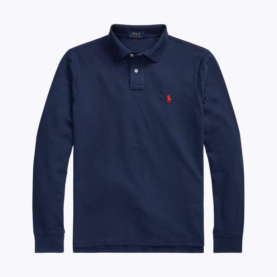 Polo manches longues en maille R.L