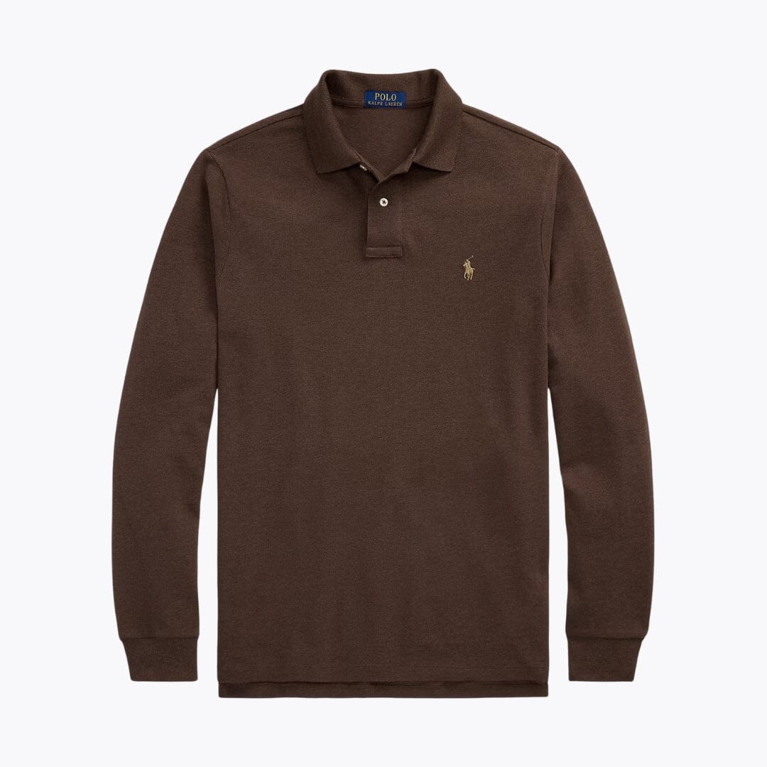 Polo manches longues en maille R.L