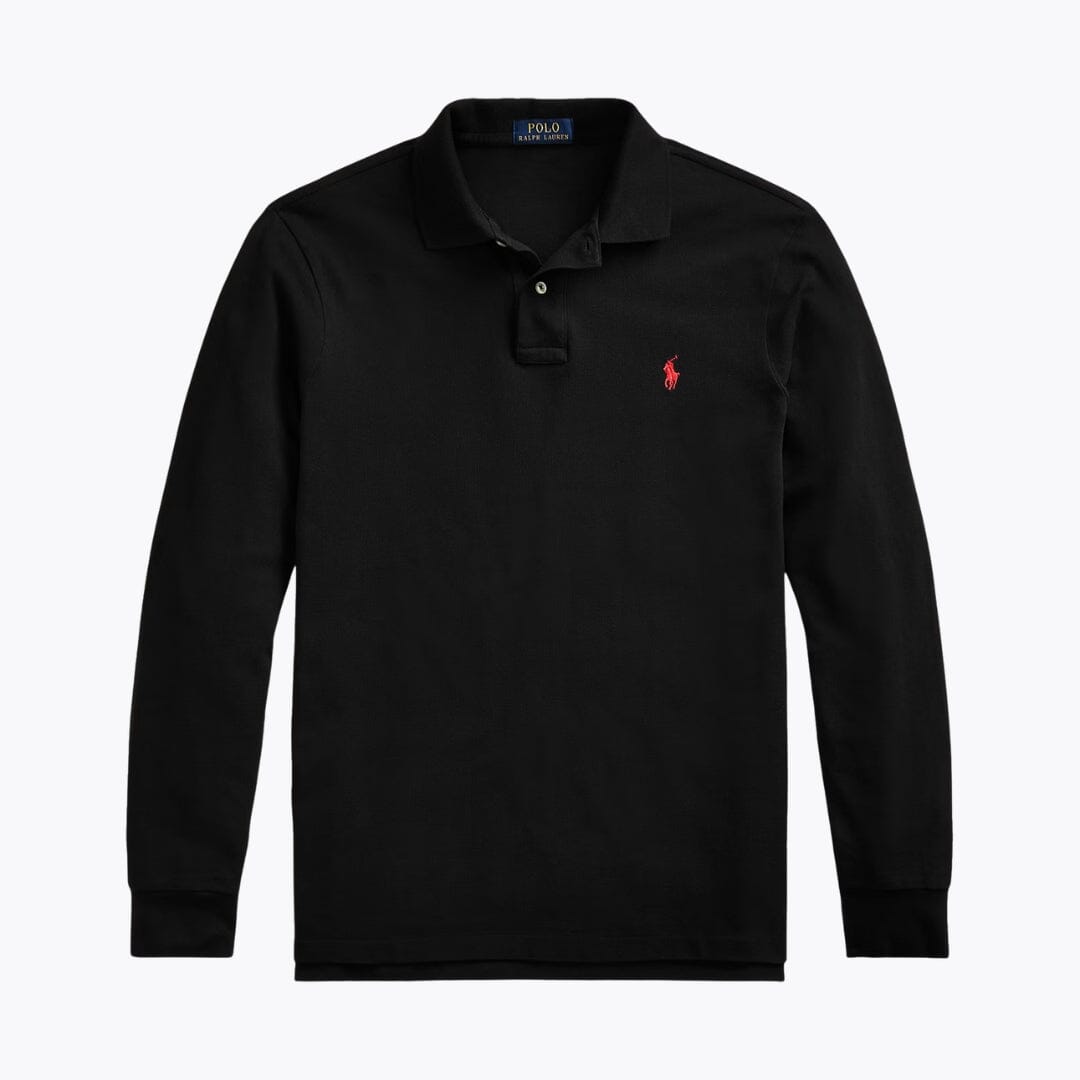 Polo manches longues en maille R.L
