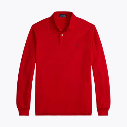 Polo manches longues en maille R.L