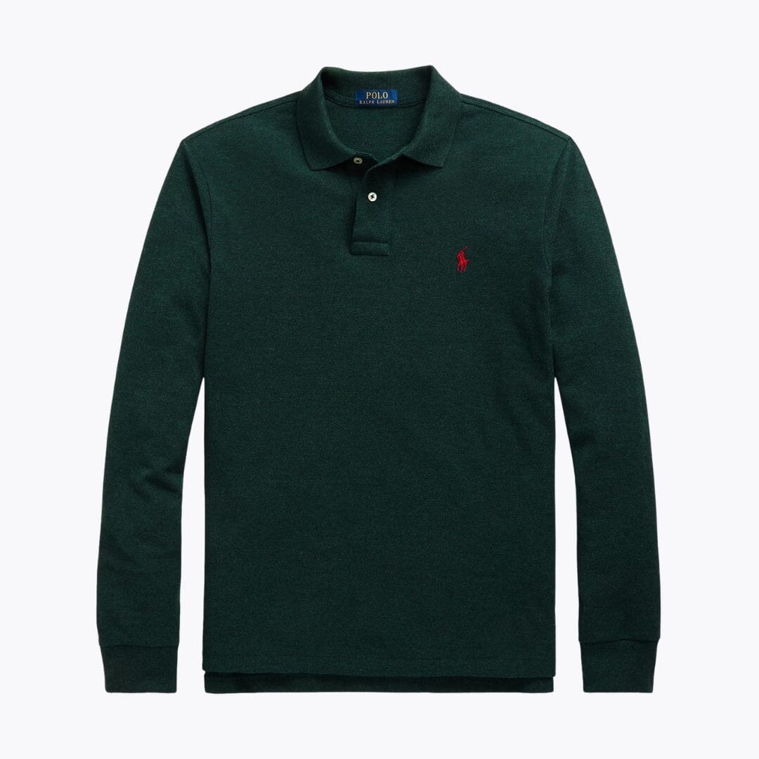 Polo manches longues en maille R.L