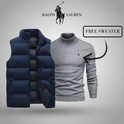 Gilet R.L + Pull exclusif gratuit (LIQUIDATION)