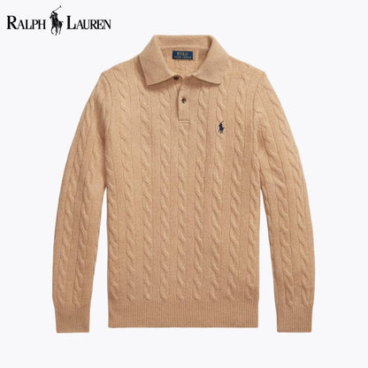 R.L Wool–Cashmere Cable-Knit Jumper