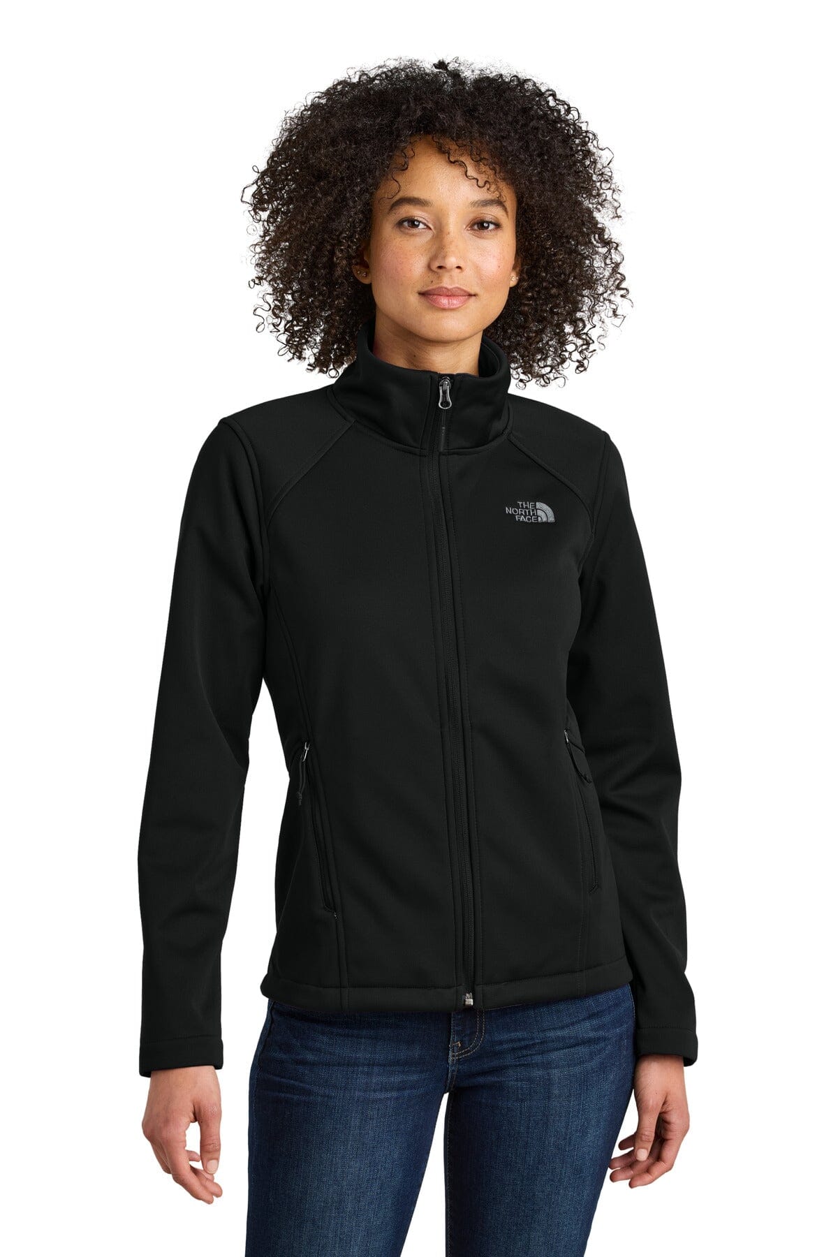 Veste softshell TNF Ridgewall avec logo sur la poitrine pour femme