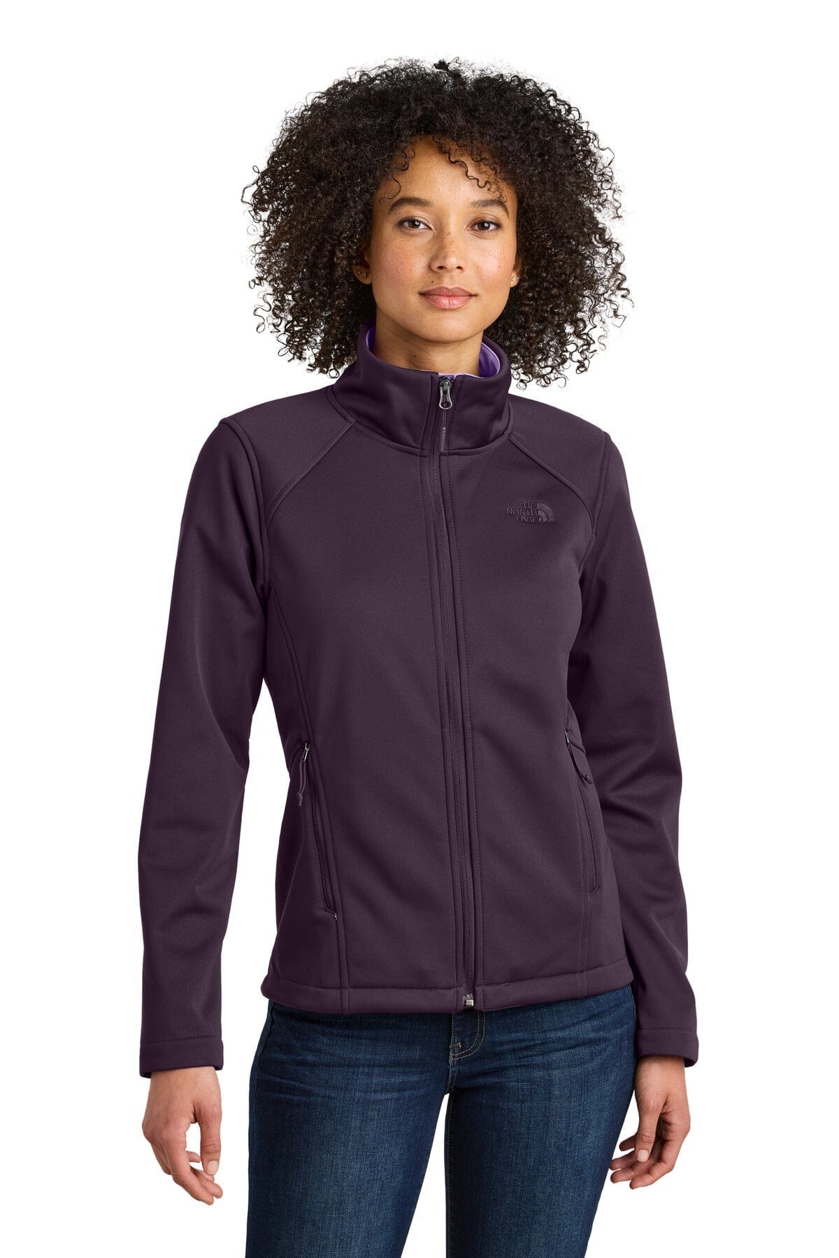 Veste softshell TNF Ridgewall avec logo sur la poitrine pour femme